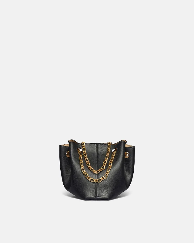 The Gather Bucket - Alt-Nappa Bucket Bag - Black