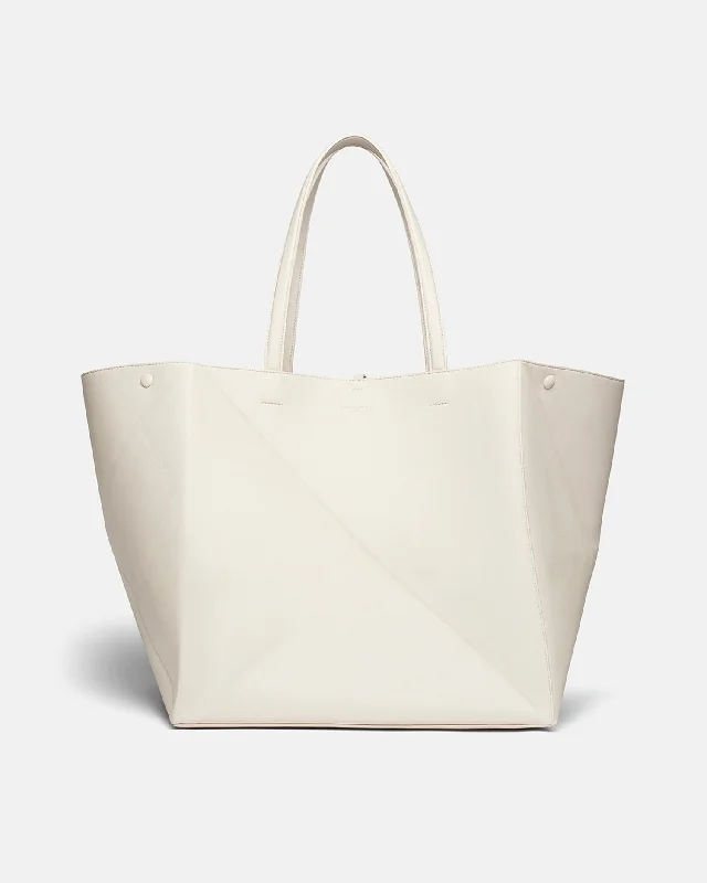 Origami Tote Large - Alt-Nappa Tote - Off White