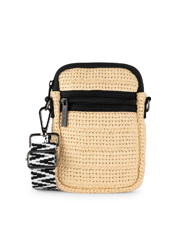 Casey Raffia Cellphone Bag