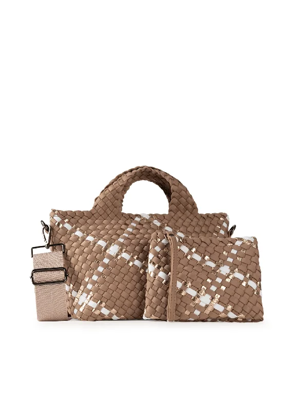 Mark Latte Woven Tote - FINAL SALE