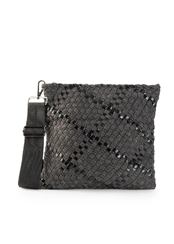 Val Edge Convertible Woven Crossbody- FINAL SALE