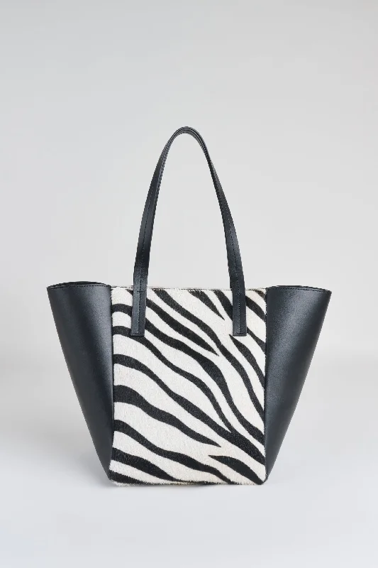 Zebra Calf Hair Tote