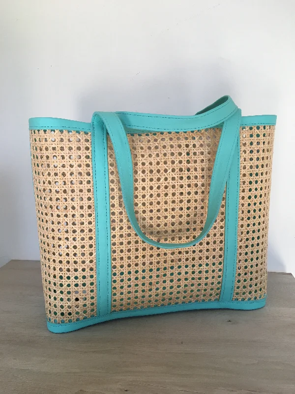 Kailani Cane and Leather Tote