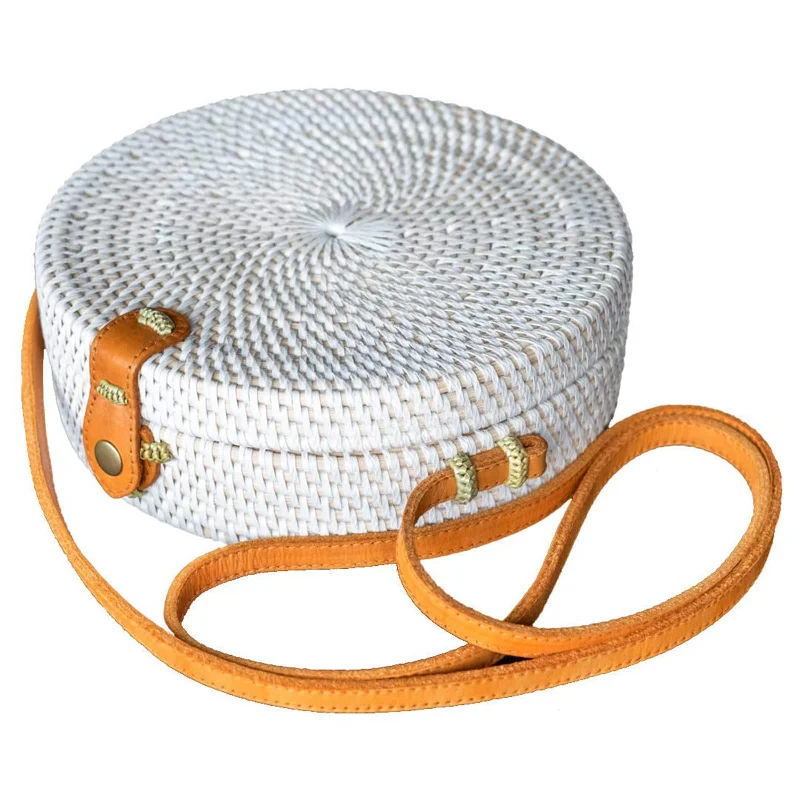 Rattan Purse - White