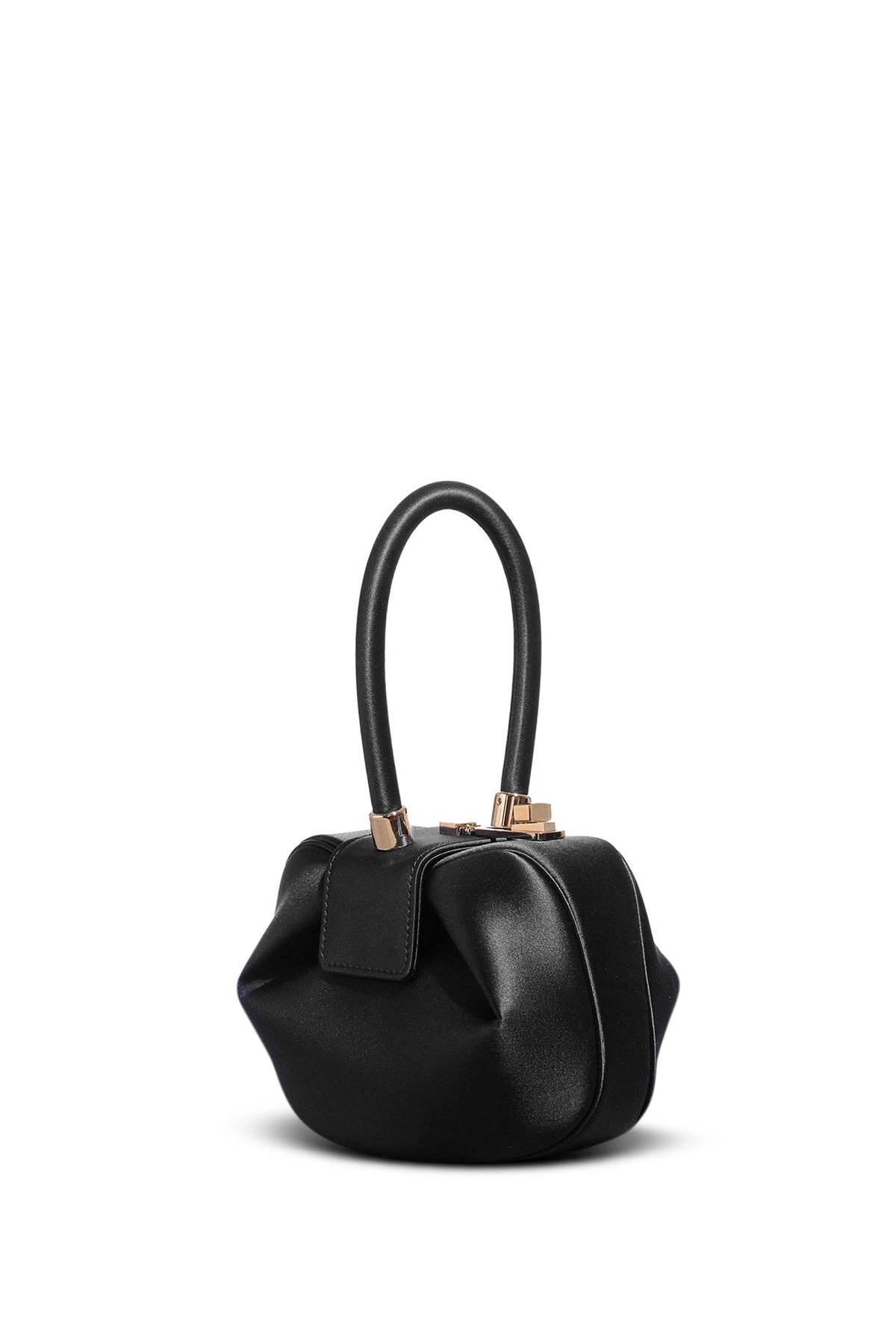 Demi Bag in Black Satin