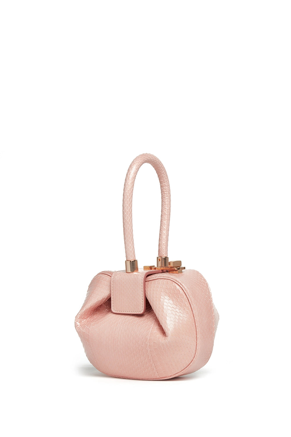 Demi Bag in Pink Snakeskin