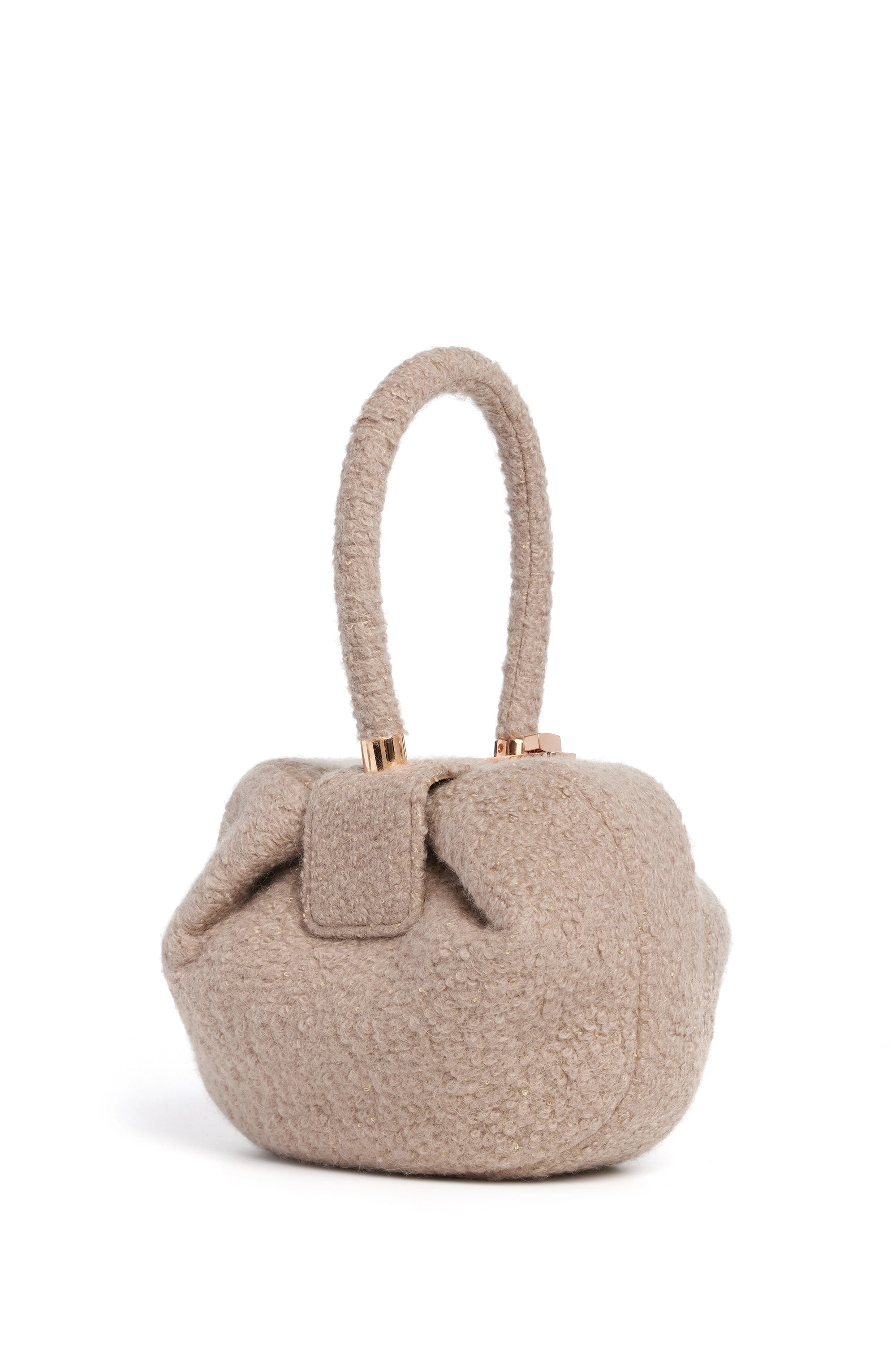 Nina Bag in Camel Cashmere Boucle