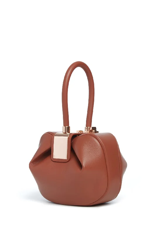 Nina Midas Bag in Cognac Nappa Leather