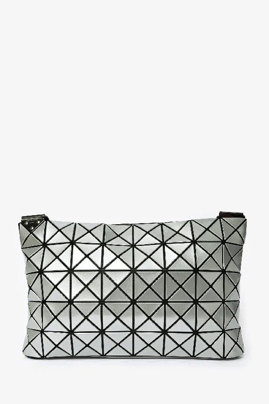 Bao Bao Issey Miyake Silver Lucent Gloss Large Crossbody Bag