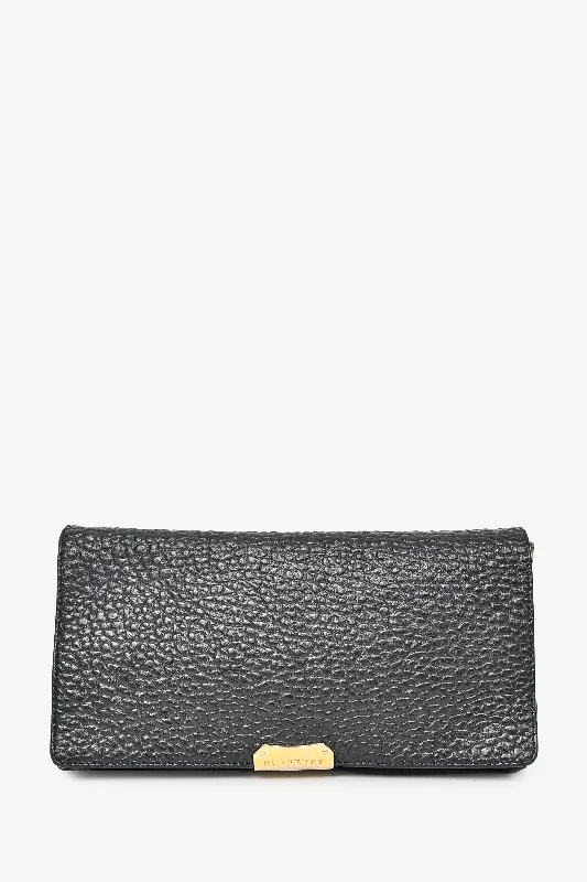 Burberry Black Pebbled Leather Crossbody Bag