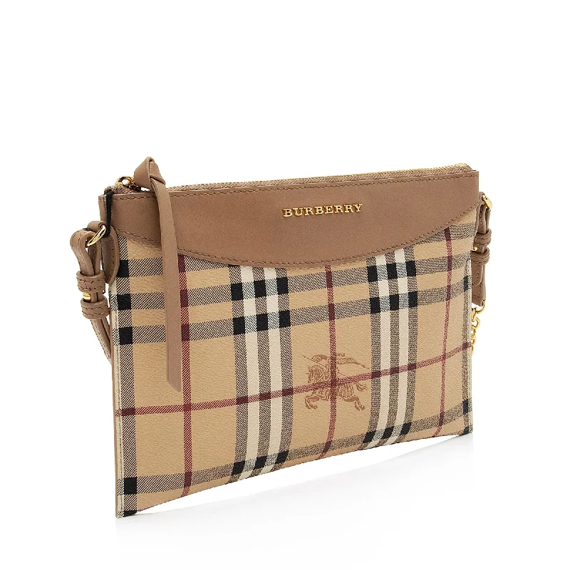 Burberry Haymarket Check Peyton Crossbody Bag