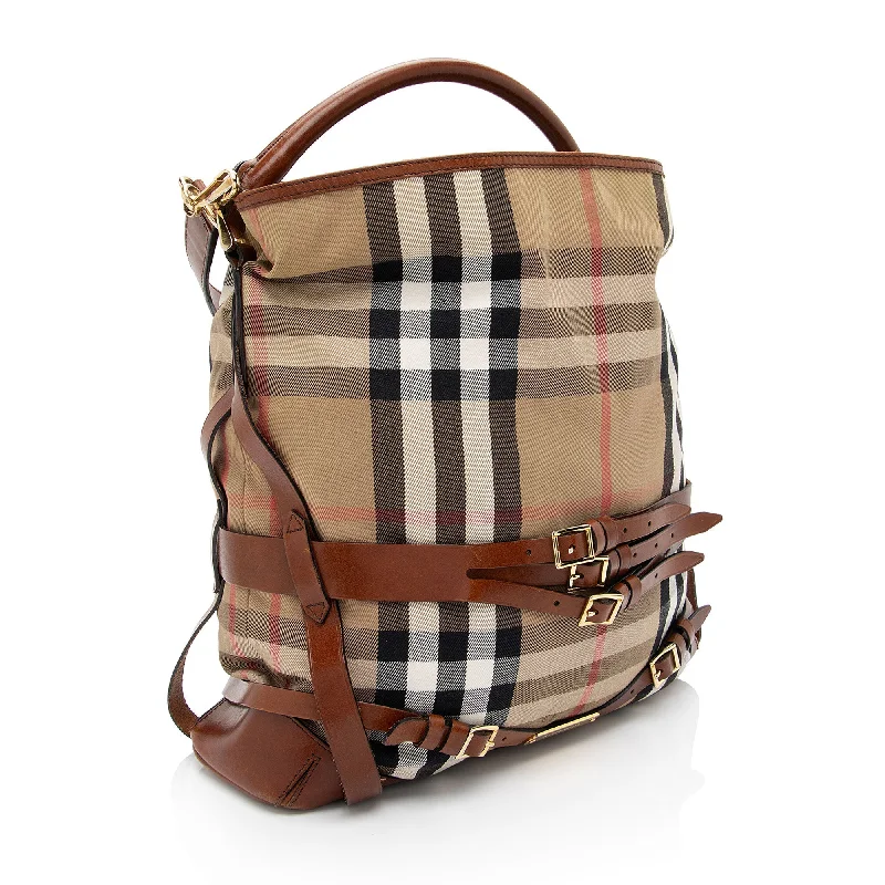 Burberry House Check Bridle Gosford Large Hobo