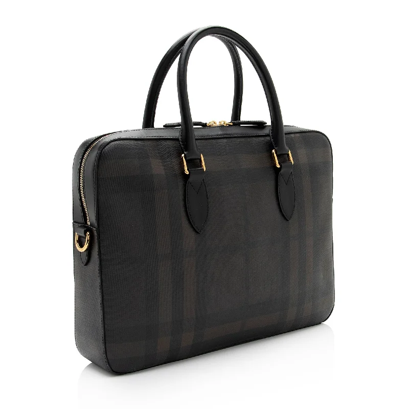 Burberry London Check Slim Barrow Briefcase