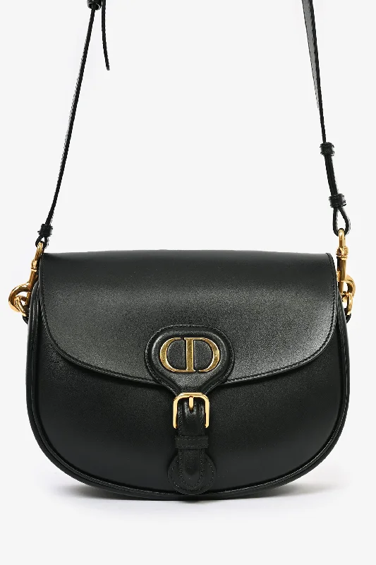 Christian Dior 2020 Black Leather Medium 'Bobby' Crossbody Bag