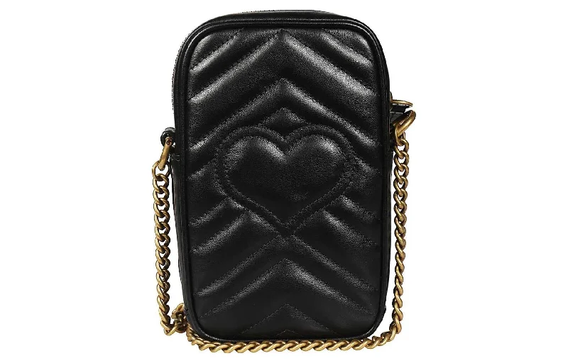 (WMNS) GUCCI GG Marmont Mini-Sized Single-Shoulder Bag Black 598597-DTDCT-1000