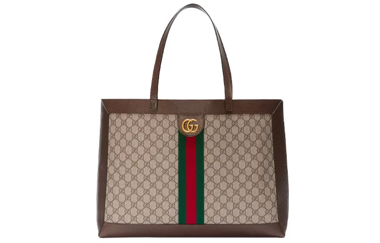 (WMNS) GUCCI Ophidia Series Pattern GGSingle Shoulder Bag Brown 547947-9VE1C-8685