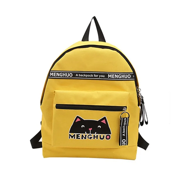 AnnaMouler Oxford Fabric School Bag Yellow