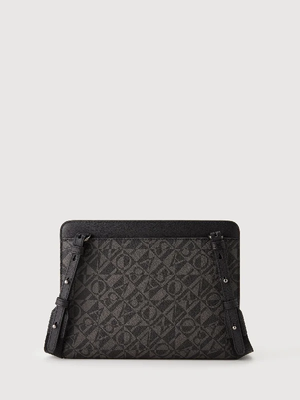 Dario Monogram Clutch with Long Strap