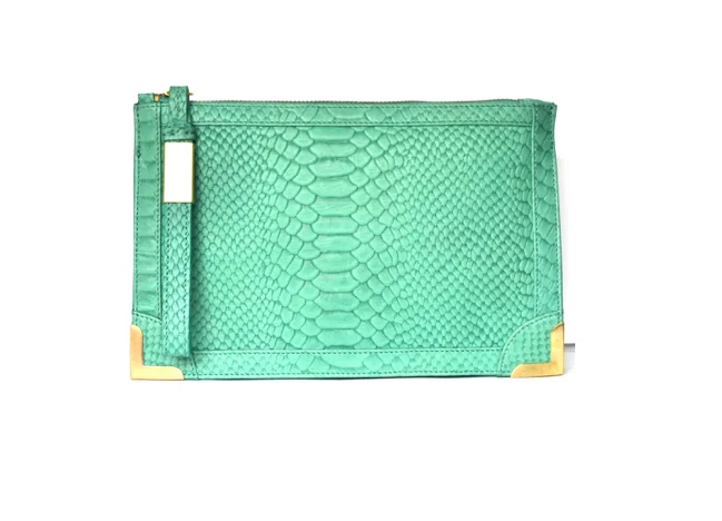 Genesis Wristlet in Jade Snake