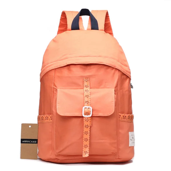 High Quality Canvas Large Capacity Backpack Orange