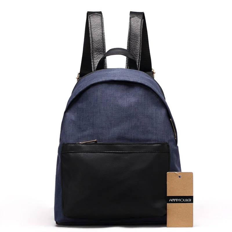 New Fashion Casual Denim Backpack Blue