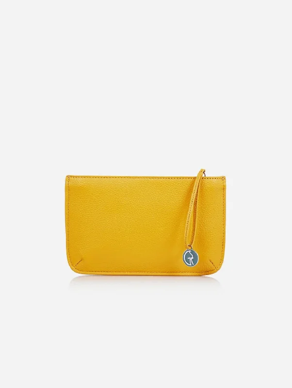 Multi-Function Vegan Leather Clutch | Mustard